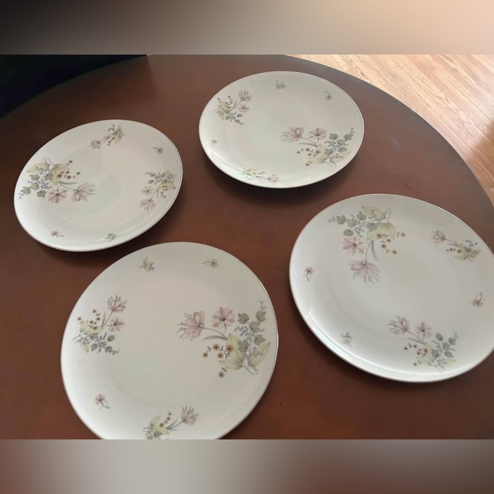 Carina China Floral Dinner Plates Set of 4